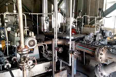 KHP系列臥式中開多級離心泵在興安盟博源化學公司使用現場