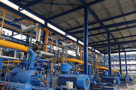 肯富來液環(huán)泵機組在重慶華峰聚酰胺有限公司己二腈項目使用現場