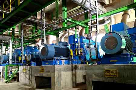 肯富來液環(huán)泵機組在印尼APP造紙廠使用現(xiàn)場