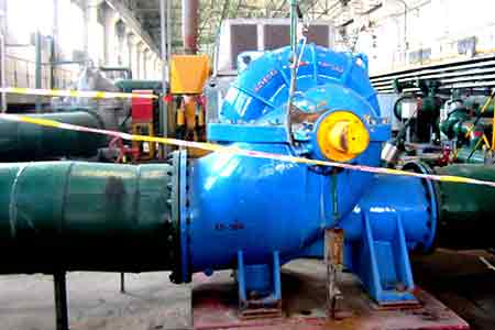 KPS系列單級雙吸離心泵在酒鋼節(jié)能改造項目中使用現(xiàn)場